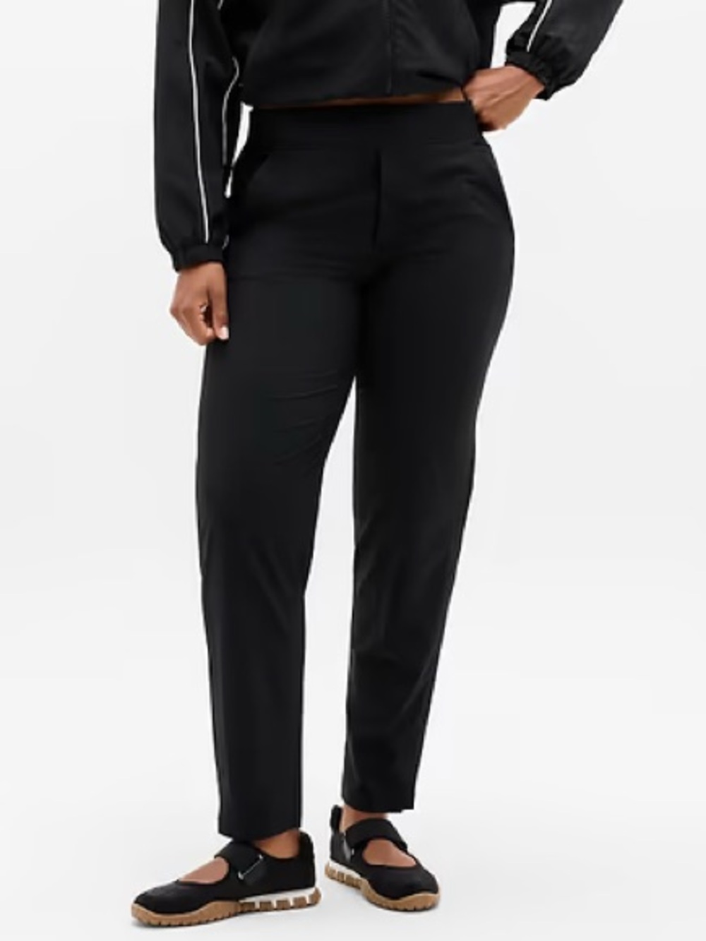 Athleta Brooklyn Mid Rise Ankle Pants Black